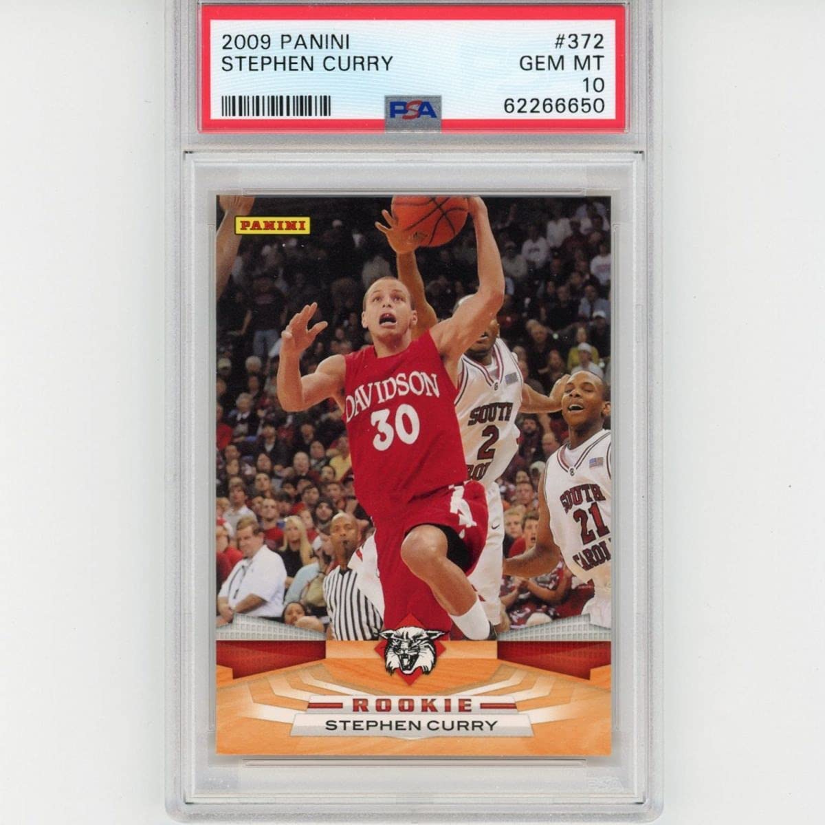 Graded 2009-10 Panini Stephen Steph Curry #372 Rookie RC Basketball Card PSA 10 Gem Mint