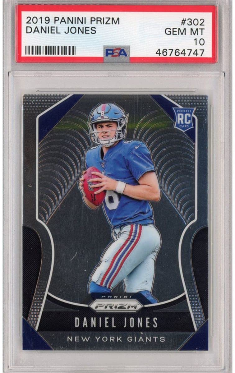 Graded 2019 Panini Prizm Daniel Jones #302 Rookie RC Football Card PSA 10 Gem Mint