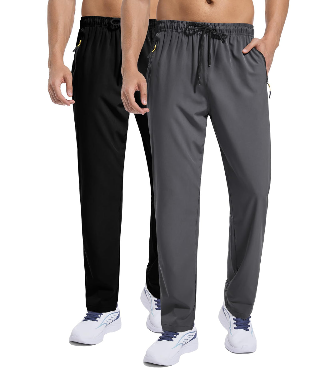 Zoofly Men's Sweatpants Athletic Pants Breathable Quick Dry Water Resistant Jogger Track Pants Workout Hiking Pants