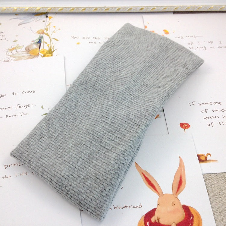 Threaded cotton cross hair band