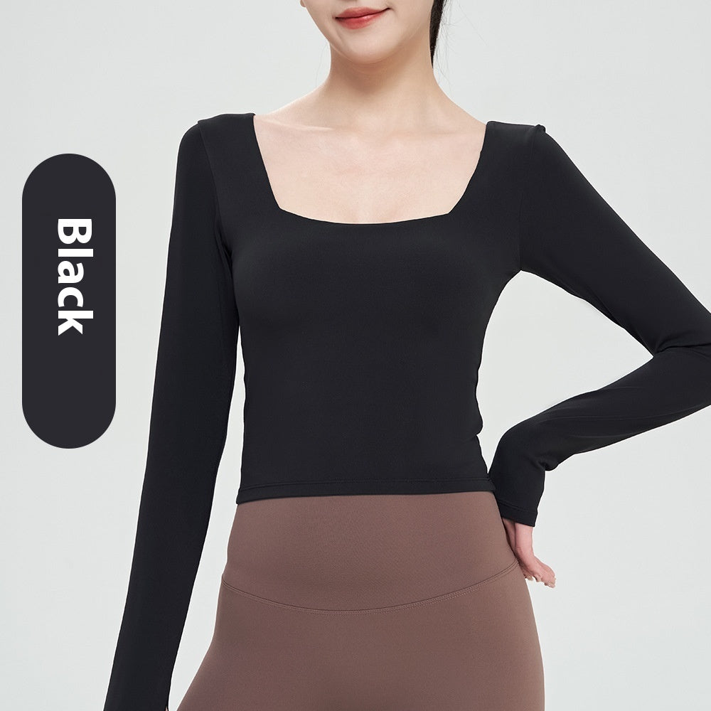 Autumn And Winter Nude Feel Yoga Clothing Top