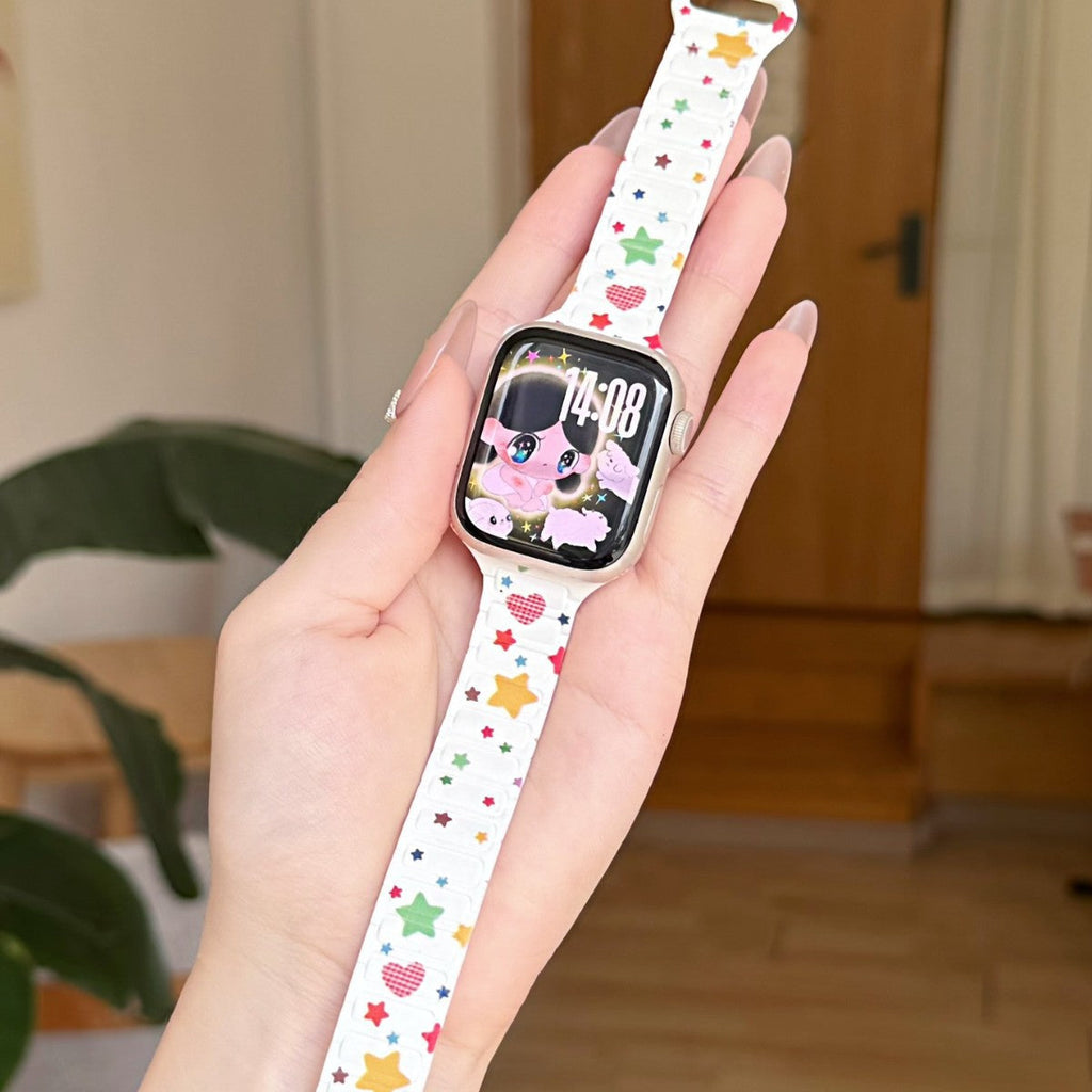 Stylish And Minimalist Silicone Magnetic Watch Strap