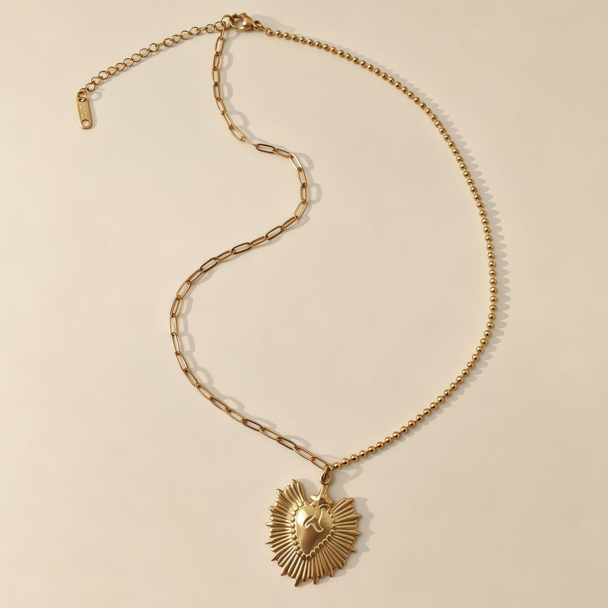 18K Gold Plated Heart Pendant Necklace Women Neck Jewelry For Daily Dating Banquet Party Occasions