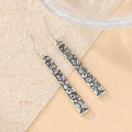 Copper Venetian Garden Floral Bar Earrings