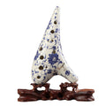 12-hole alto C-playing blue and white porcelain ocarina