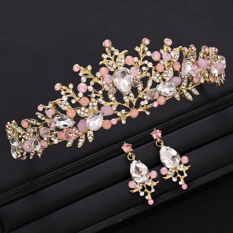 Crown Headdress High-end Crystal Headband Princess Style