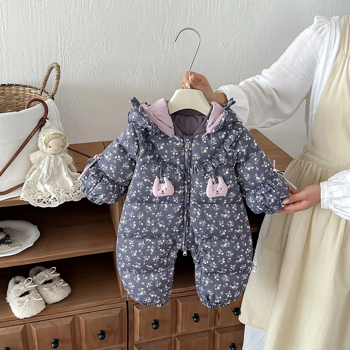 Baby Down Coveralls Baby Girl Winter Clothing