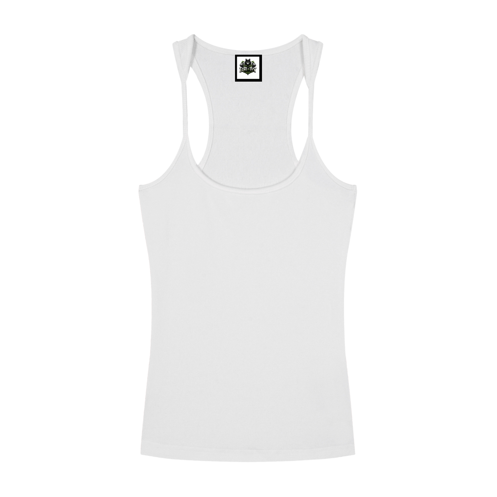 Loki & Ivy Slim Fit Ribbed Racerback Tank Top