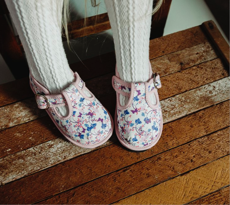 Kids Floral Mary Janes – Breathable Flower Pattern Toddler Dress Shoes