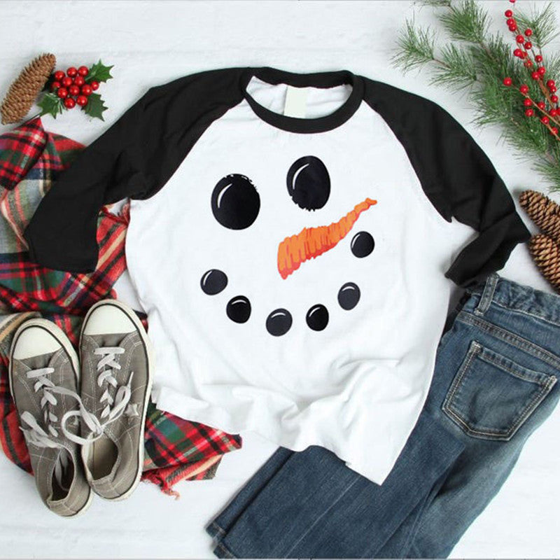 Christmas Clothing Women's Printed Wear T-shirt