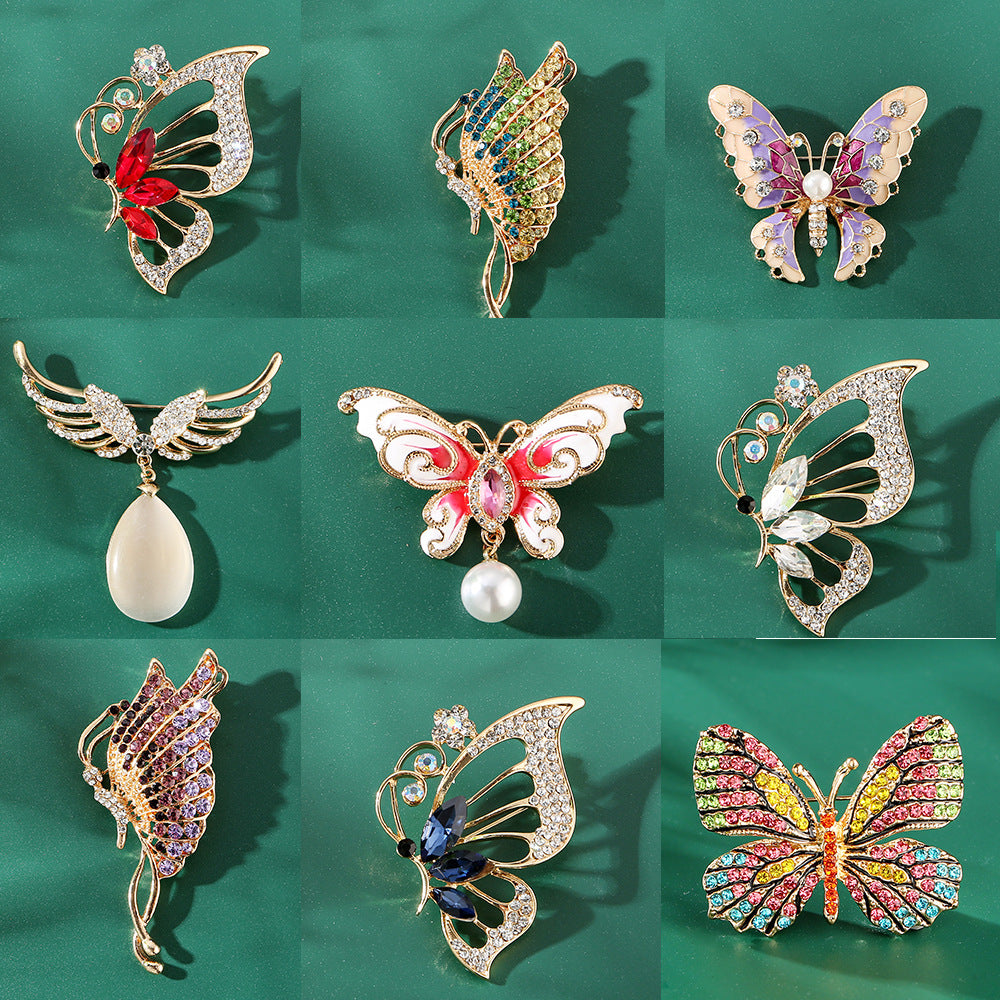 Fashionable Butterfly Brooch Luxury Accessory