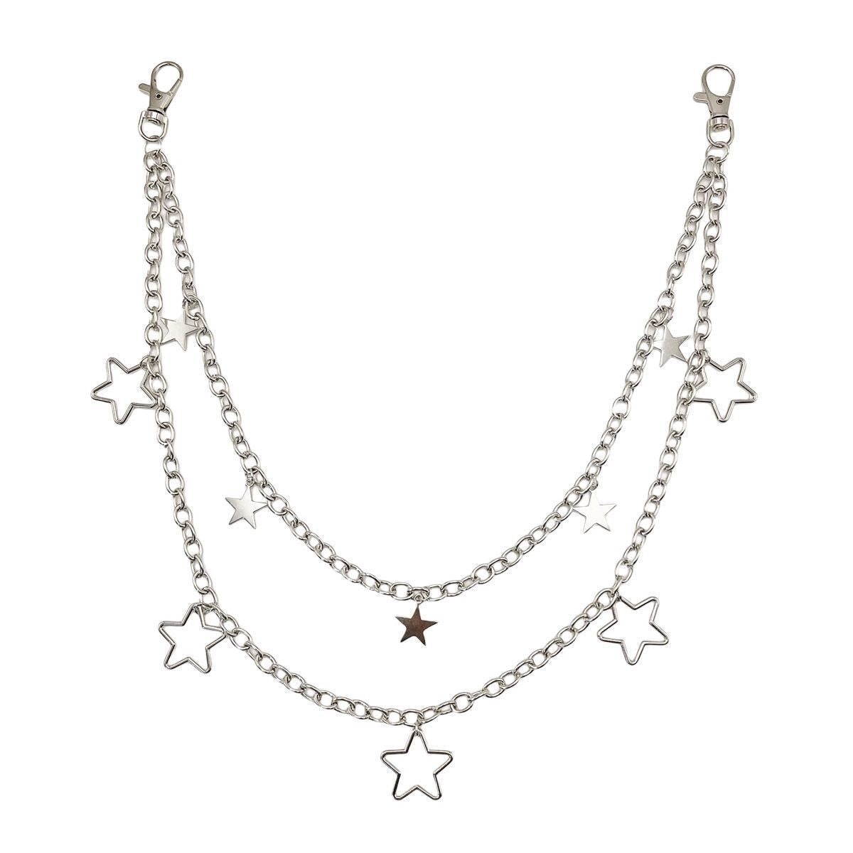 Personalized Hollow-Out Five-Pointed Star Pants Chain