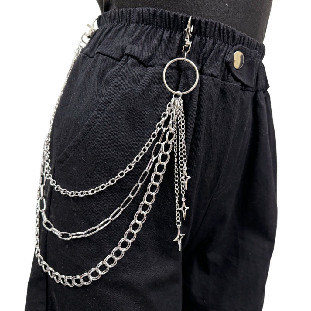 Fashionable Rivet Metal Chain Belt