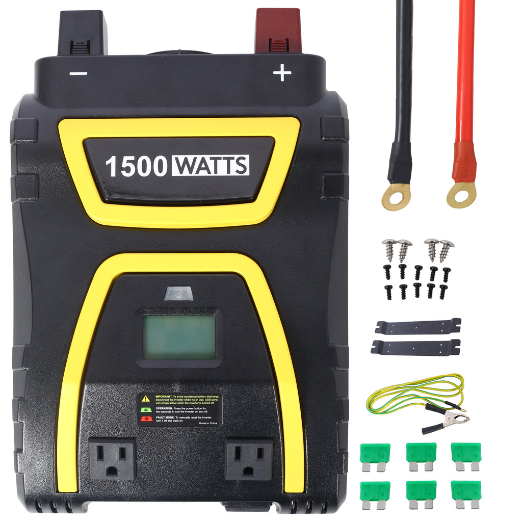 1500 Watts Power Inverter Modified Sine Wave Car LED Display