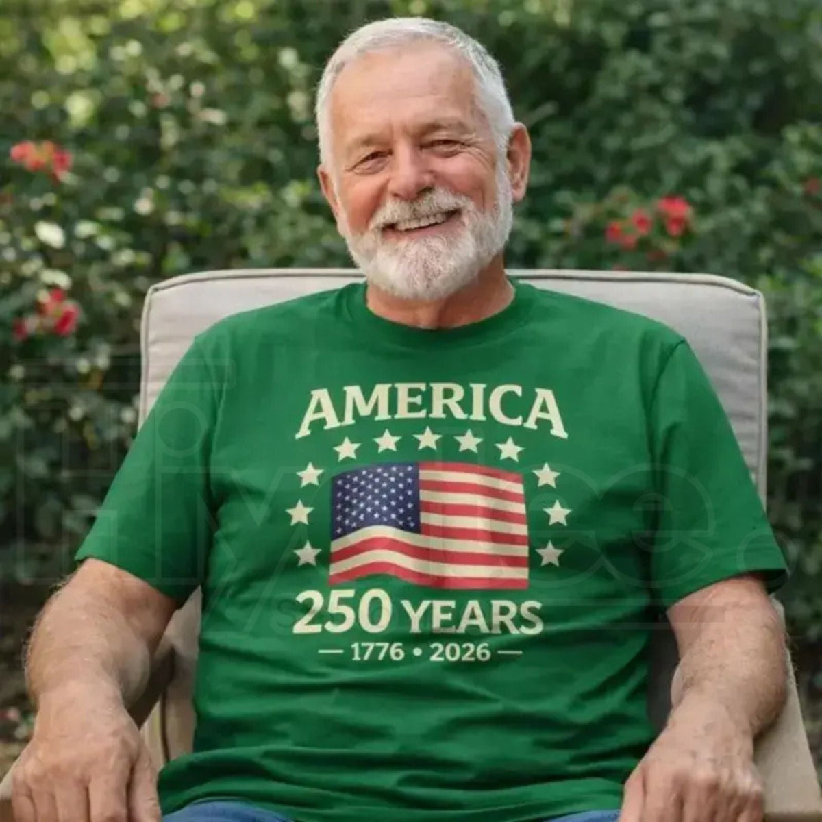 "USA 250th Anniversary" – Vintage 1776–2026 Patriotic Graphic Top