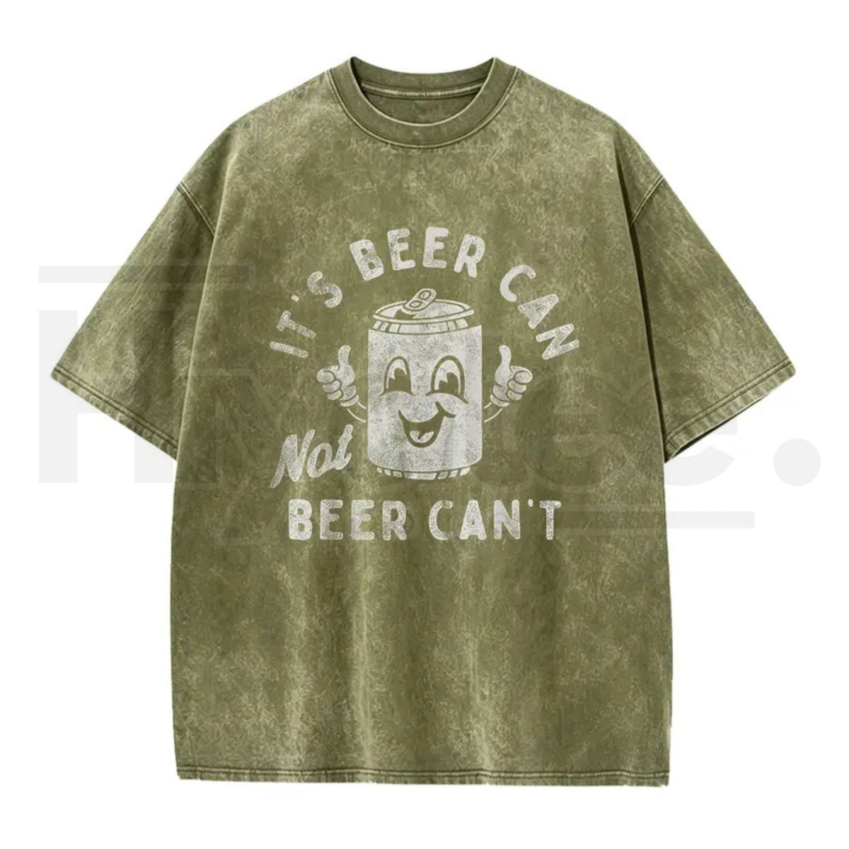 "Beer Can Not Beer Can't" Funny Pun T-Shirt – 180g Optimistic Graphic Tee