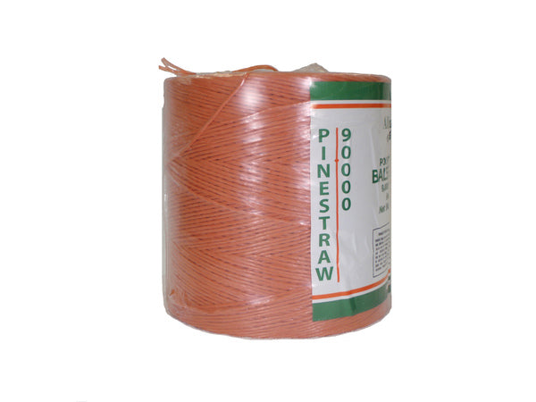 Alligator Brand Poly Baler Twine Pine Straw 9,000 Orange Roll Versatile Twine