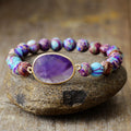 Minimalist, Light-Luxury Resort-Style 8mm Natural Imperial Stone Bracelet