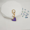 Alloy Oil-drop Heart Pendant, Small Charm, Shoelace Decoration