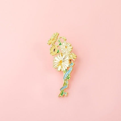 Lily Tulip Forest-style Brooch Bag Accessory