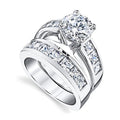 Fashionable Diamond-studded Couple Rings