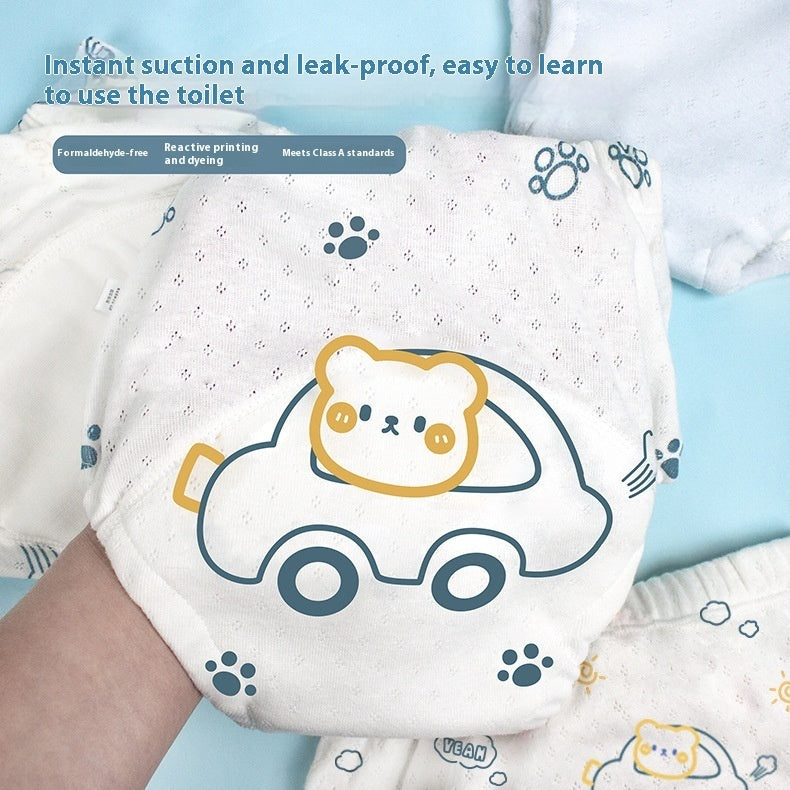 Newborn Cloth Diaper Gauze Washable Training Pant Waterproof