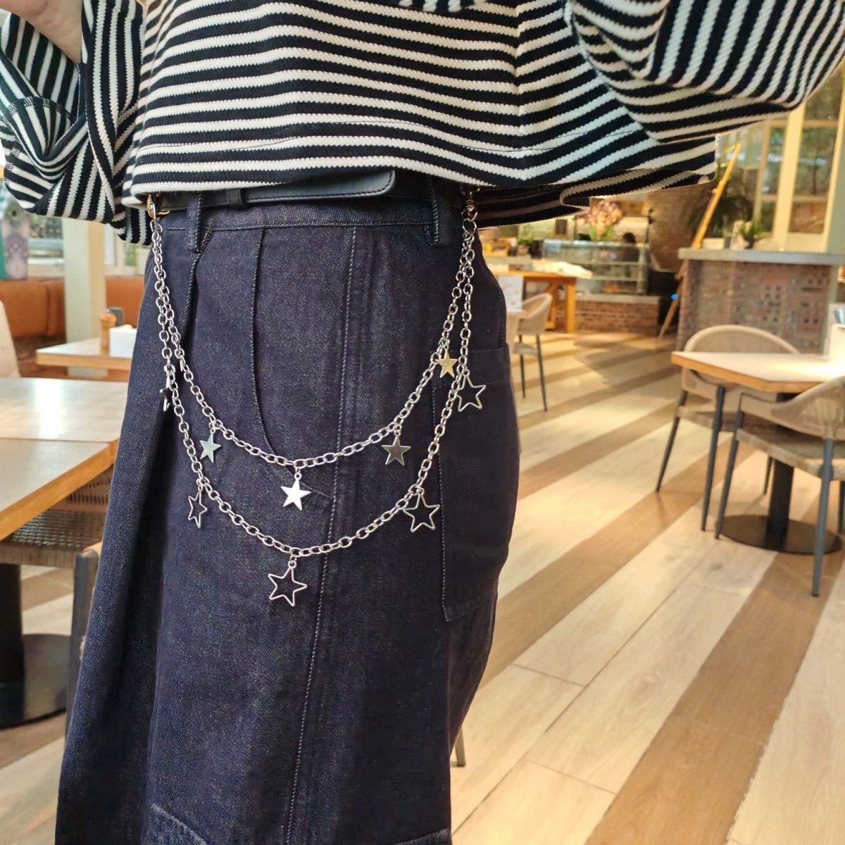 Personalized Hollow-Out Five-Pointed Star Pants Chain