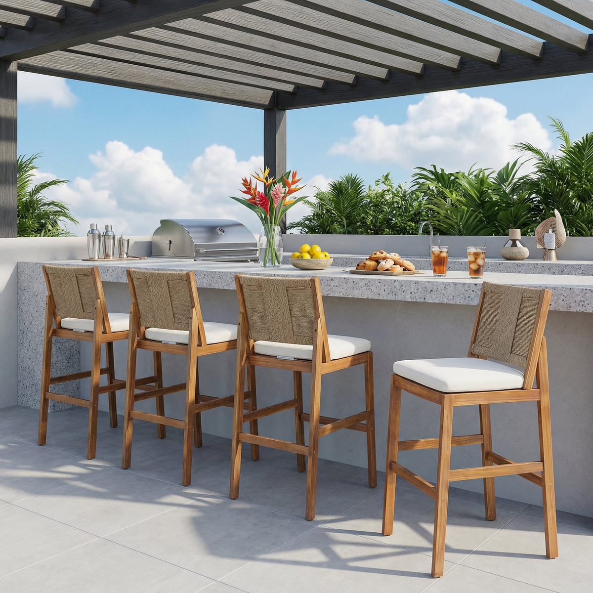 4 Pieces Patio Seating Set
