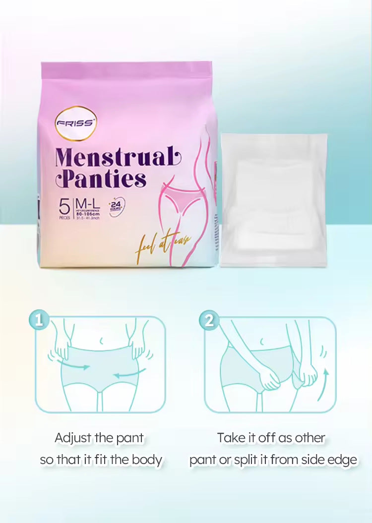 Lady Sanitary Pants Processing Different Colors And Sizes