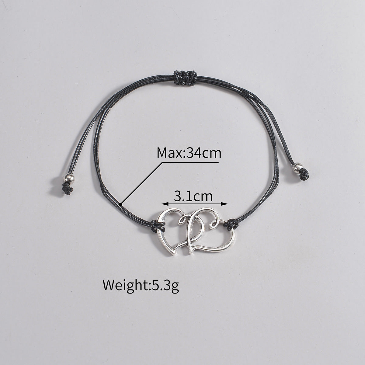 Personalized Woven Adjustable Womens Anklet
