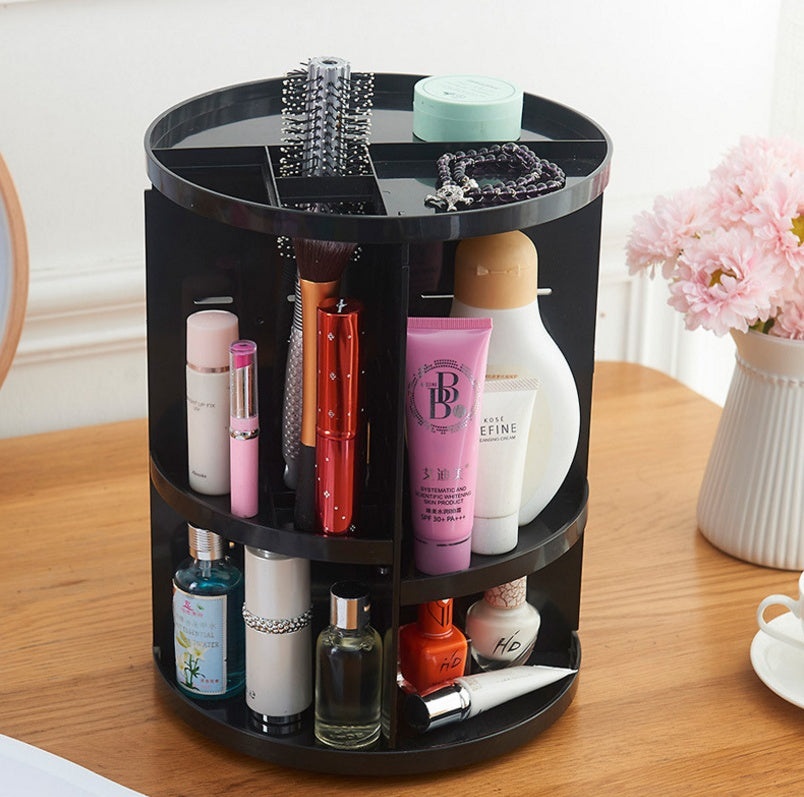 360 degree rotating acrylic cosmetic storage box