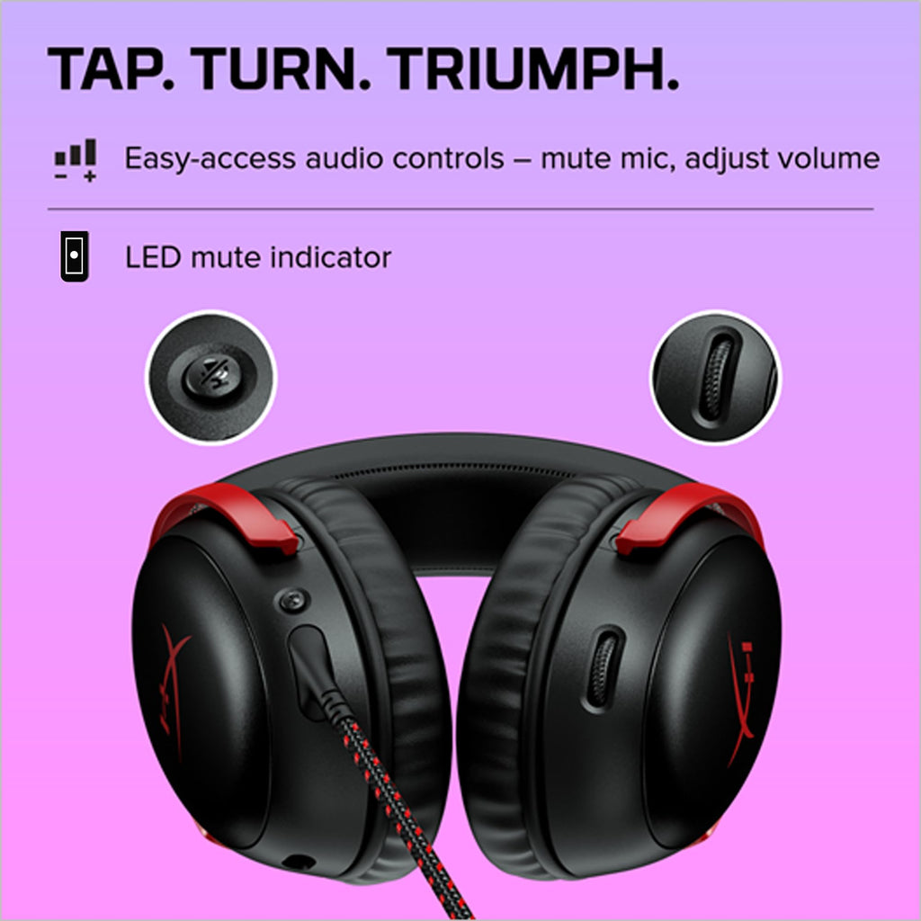 HyperX Cloud III Wireless – Gaming Headset for PC, PS5, PS4, up to 120-hour Battery, 2.4GHz Wireless, DTS Spatial Audio, 53mm Angled Drivers, Memory Foam, Durable Frame, 10mm Microphone, Black