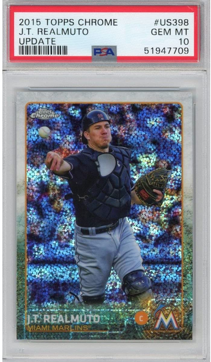 Graded 2015 Topps Chrome Update JT J.T. Realmuto #US398 Rookie RC Baseball Card PSA 10 Gem Mint