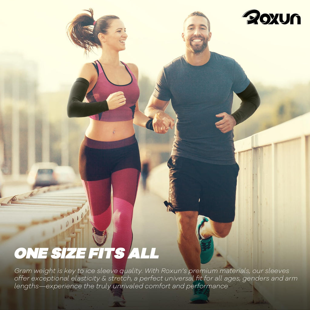 ROXUN Arm Sleeves, Cooling UV Sun Protection Sports Compression for Men/Women