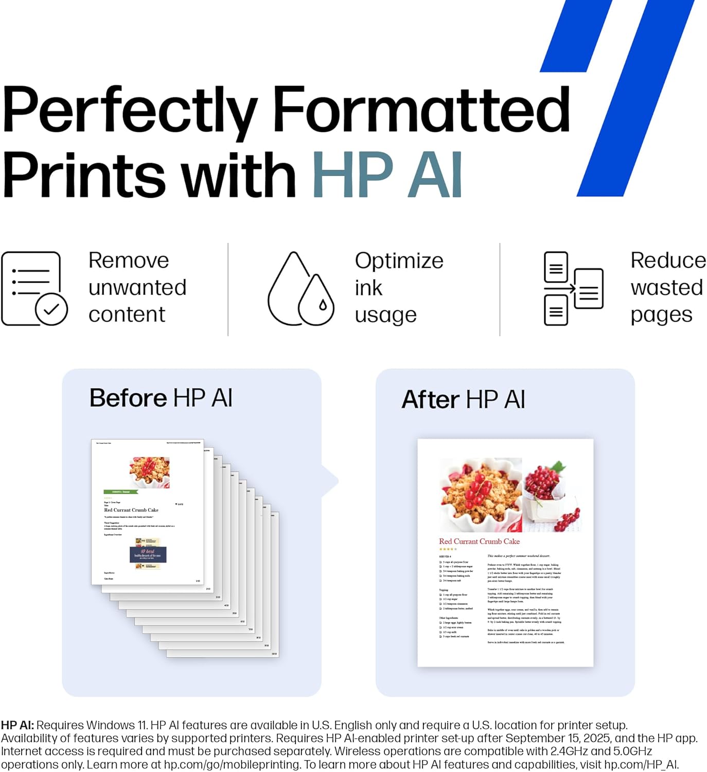 HP OfficeJet Pro 9125e Wireless All-in-One Color Inkjet Printer, Print, scan, copy, fax, ADF, Duplex printing best-for-office, 3 month Instant Ink trial included, AI-enabled (403X0A)