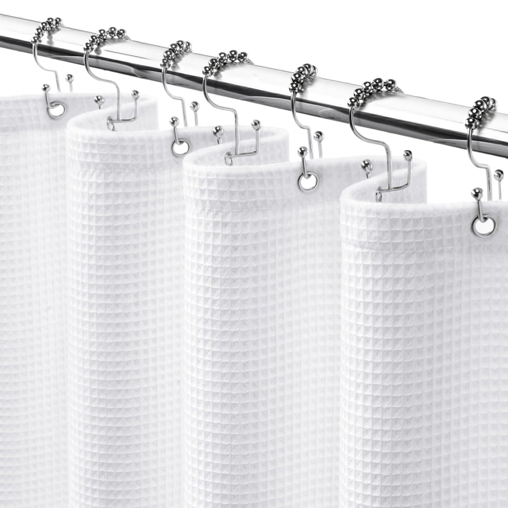 YellyHommy 72 x 72 in Waffle Weave Shower Curtain