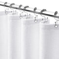 YellyHommy 72 x 72 in Waffle Weave Shower Curtain