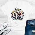 Rainbow Leopard Pumpkin Graphic Tee