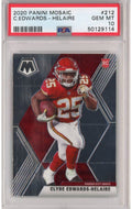 Graded 2020 Panini Mosaic Clyde Edwards-Helaire #212 Rookie RC Football Card PSA 10 Gem Mint