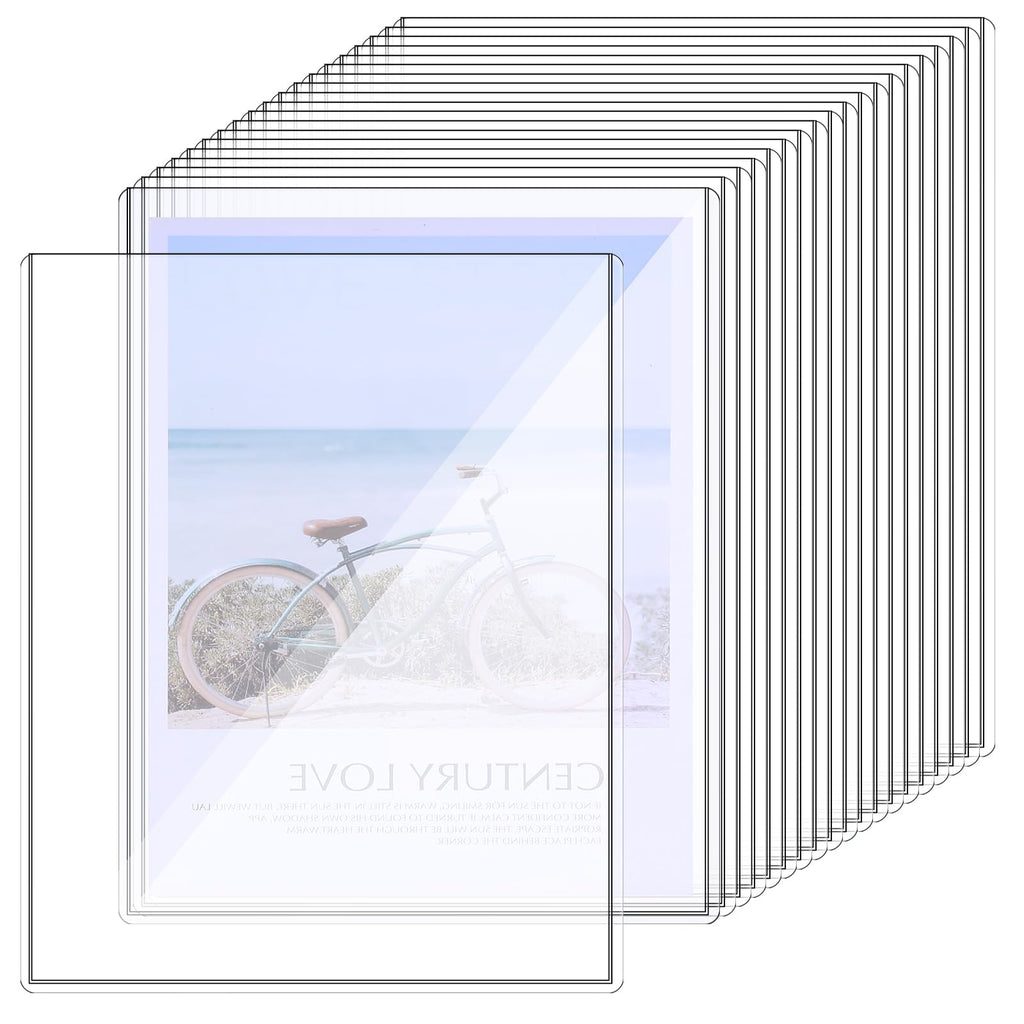 Sibba 20-Pack Hard Plastic Sheet Protectors for 8.5 x 11 in Paper