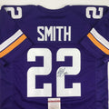 Autographed/Signed Harrison Smith Minnesota Purple Football Jersey JSA COA