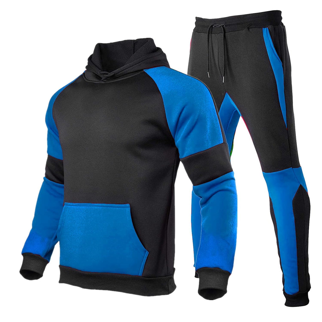 HHGKED Men's Track Suits 2 Piece Set Active Jogging Suits Long Sleeve Sweatsuits Casual Outfits