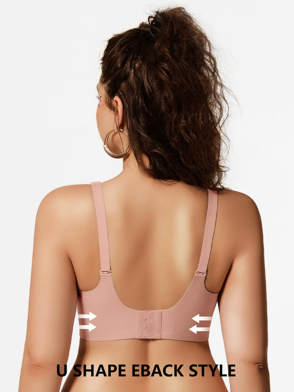 COCOMARTS Jelly Bras for Women No Underwire Scalloped Push Up Wireless Bralettes Seamless Soft Comfort Everyday Tshirt Bra