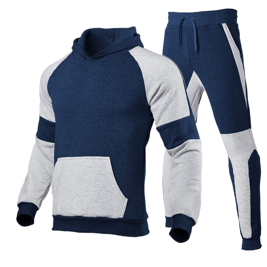 HHGKED Men's Track Suits 2 Piece Set Active Jogging Suits Long Sleeve Sweatsuits Casual Outfits