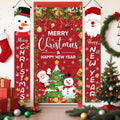 AIBIIN 3-Piece Christmas Door Banner Set, Polyester, 90 x 180 cm