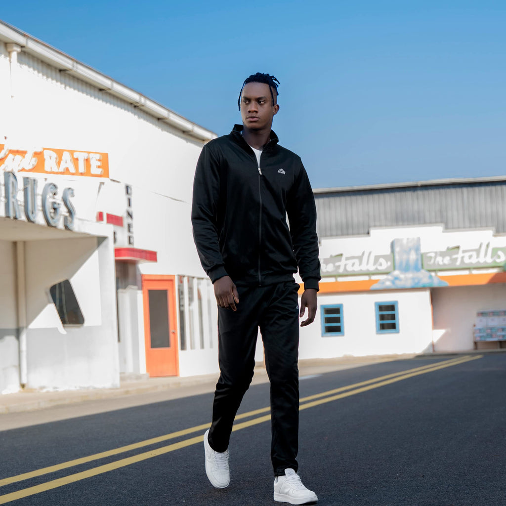 MANTORS Men's Hooded Athletic Tracksuit Full Zip Casual Jogging Gym Sweat Suits