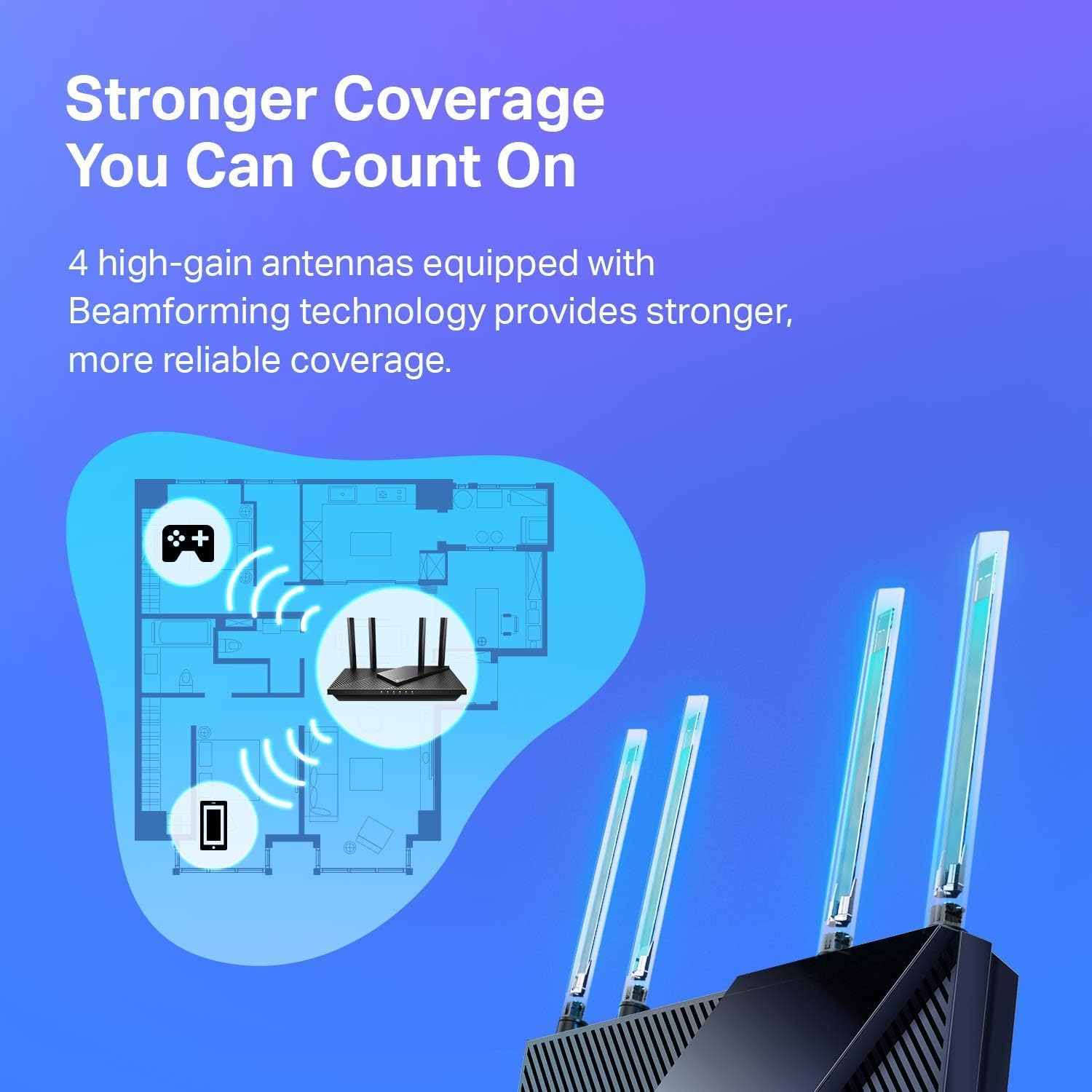 TP-Link AX1800 WiFi 6 Router (Archer AX21 V5) – Dual Band Wireless Internet, Gigabit, Easy Mesh, Works with Alexa - A Certified for Humans Device, Free Expert Support