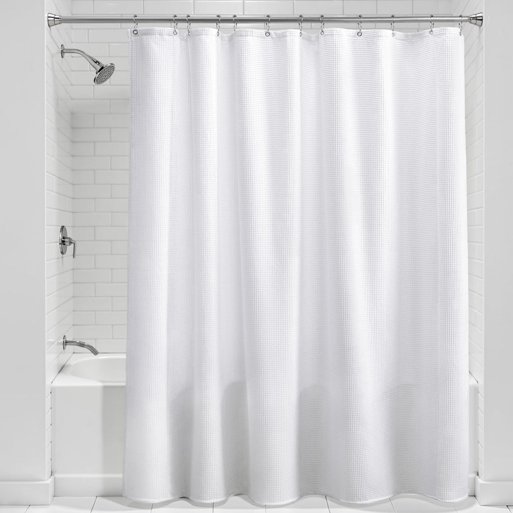YellyHommy 72 x 72 in Waffle Weave Shower Curtain