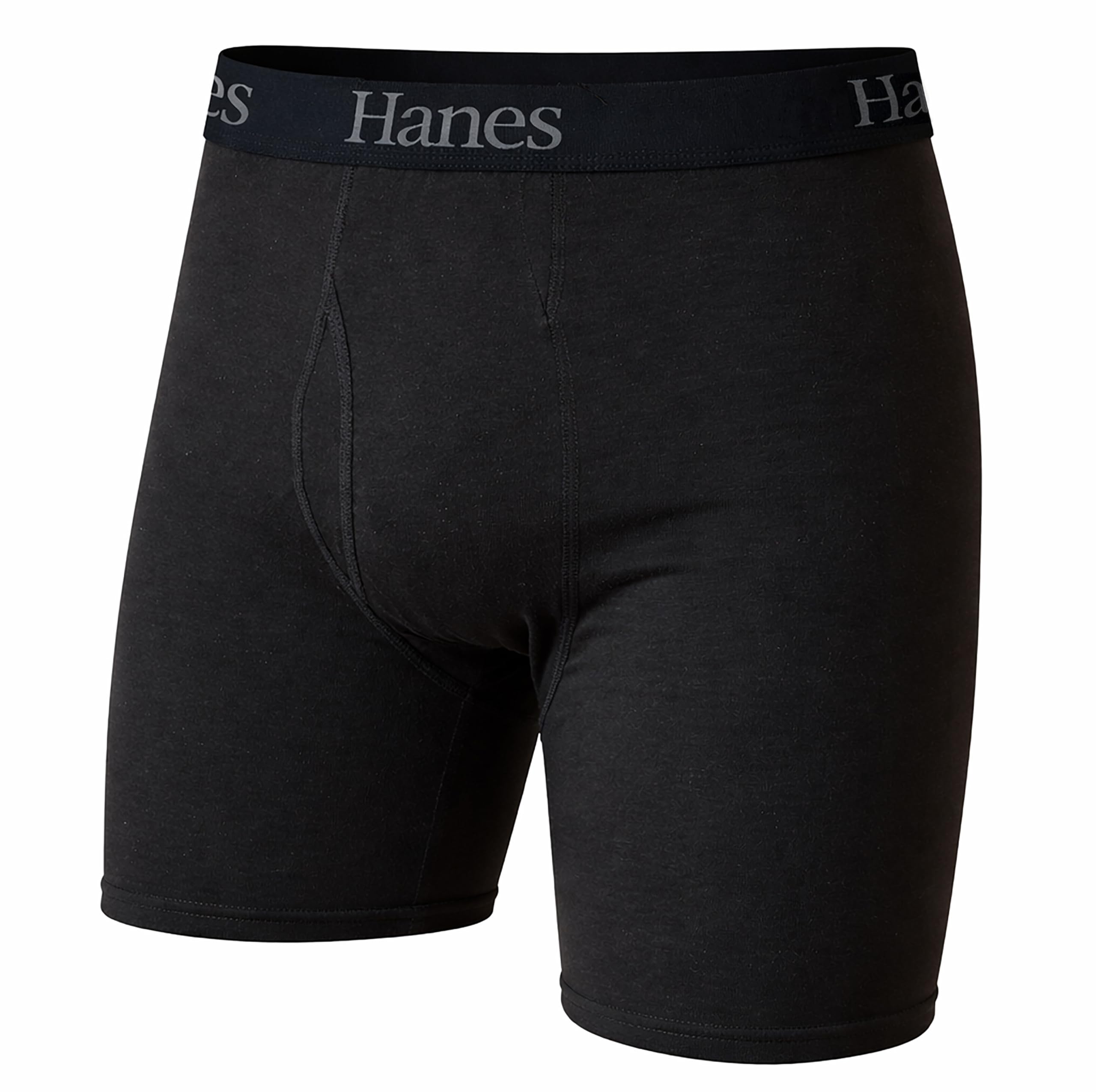 Hanes mens Underwear Boxer Briefs Pack, Cool & Breathable Cotton Moisture-wicking Underwear for Men, No Ride Up