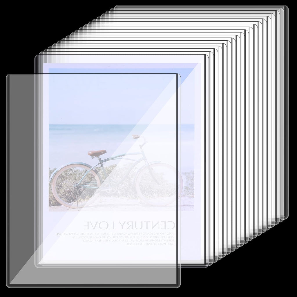 Sibba 20-Pack Hard Plastic Sheet Protectors for 8.5 x 11 in Paper